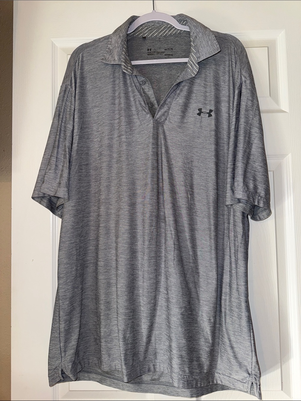 Under Armour Men’s Heather Gray Polo Shirt